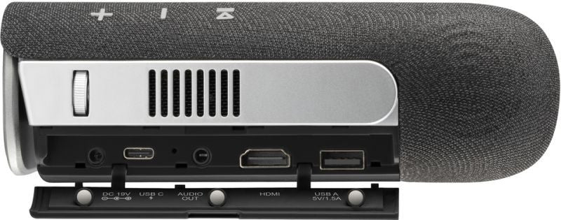 LED-Projektor WVGA (854x480) 360 LED-Lumen, 2x3W Harman Kardon Cube, inkl. WiFi/Bluetooth (SMART) + Audio BT-Ausgang. HDMI, USB-C