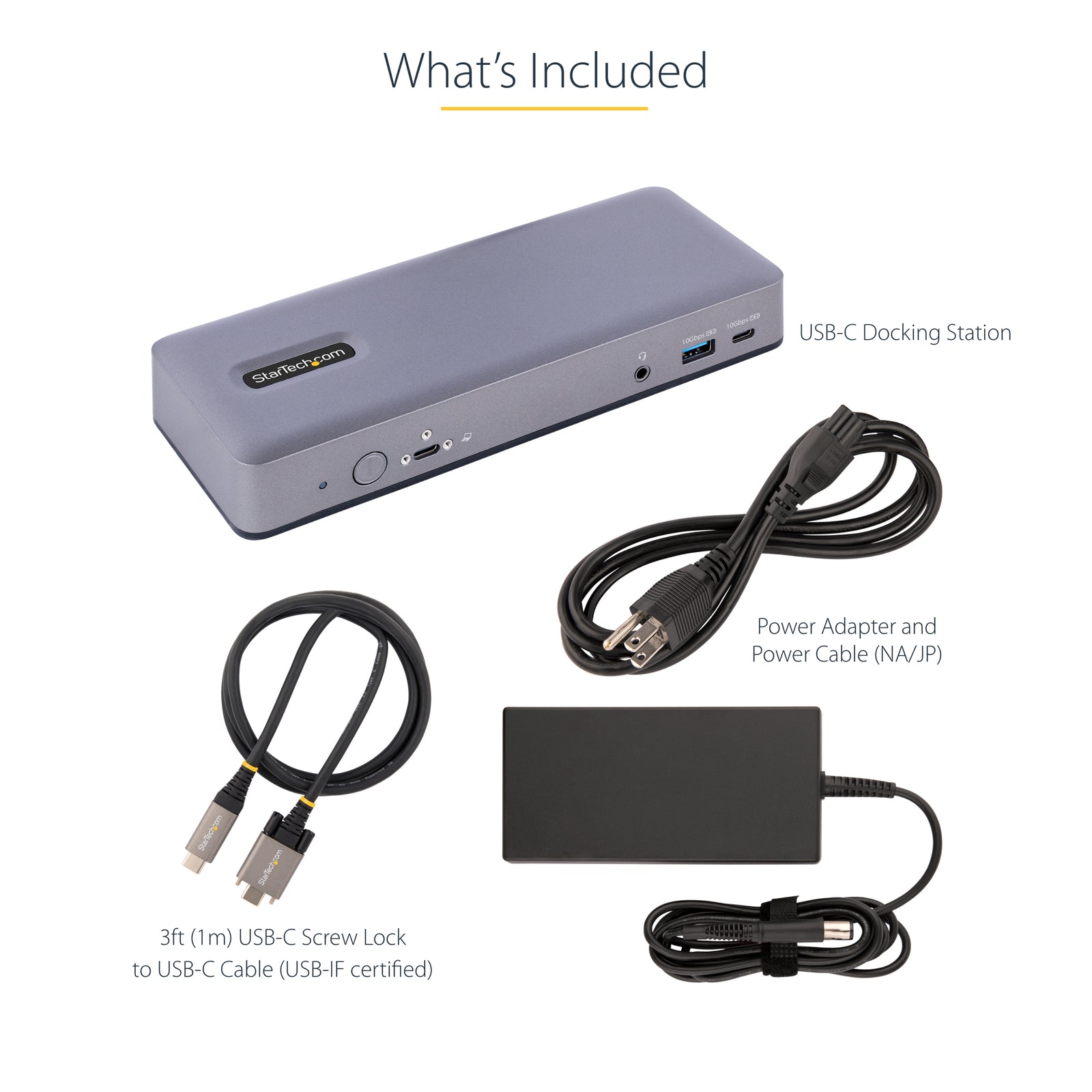 StarTech.com DK31C3MNCRUE laptop dock/port replicator Wired USB 3.2 Gen 2 (3.1 Gen 2) Type-C DK31C3MNCRUE