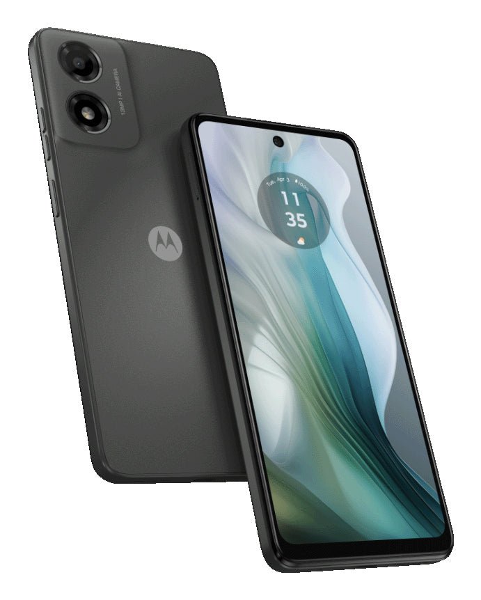 Motorola moto e14 16,7 cm (6.56") Dual-SIM Android 14 Go Edition 4G USB Typ-C 2 GB 64 GB 5000 mAh Graphit, Grau PB3C0004SE - Compridis