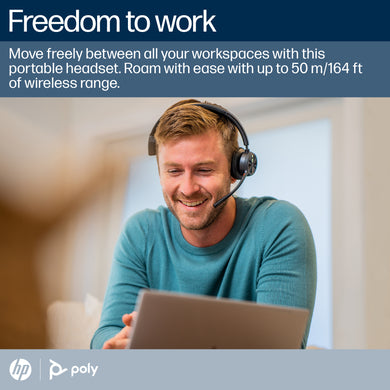 HP Poly Voyager 4310-M USB-C-Headset +BT700 Dongle +Ladestation, für Microsoft Teams zertifiziert 77Y97AA