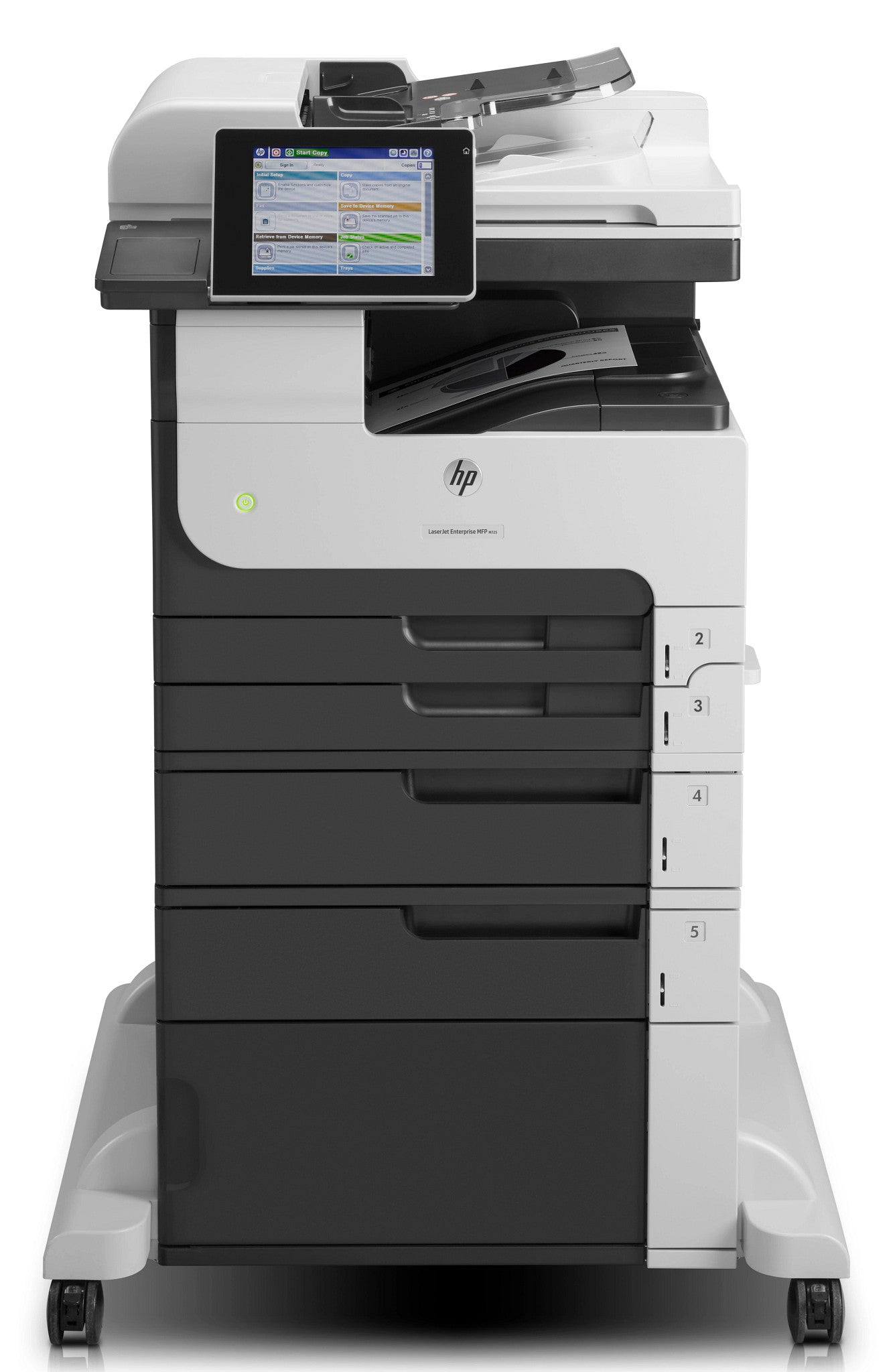 HP LaserJet Enterprise M725f Multifunction Schwarzweiß Drucker, Nur Ethernet; Kopierer, Scanner CF067A#B19