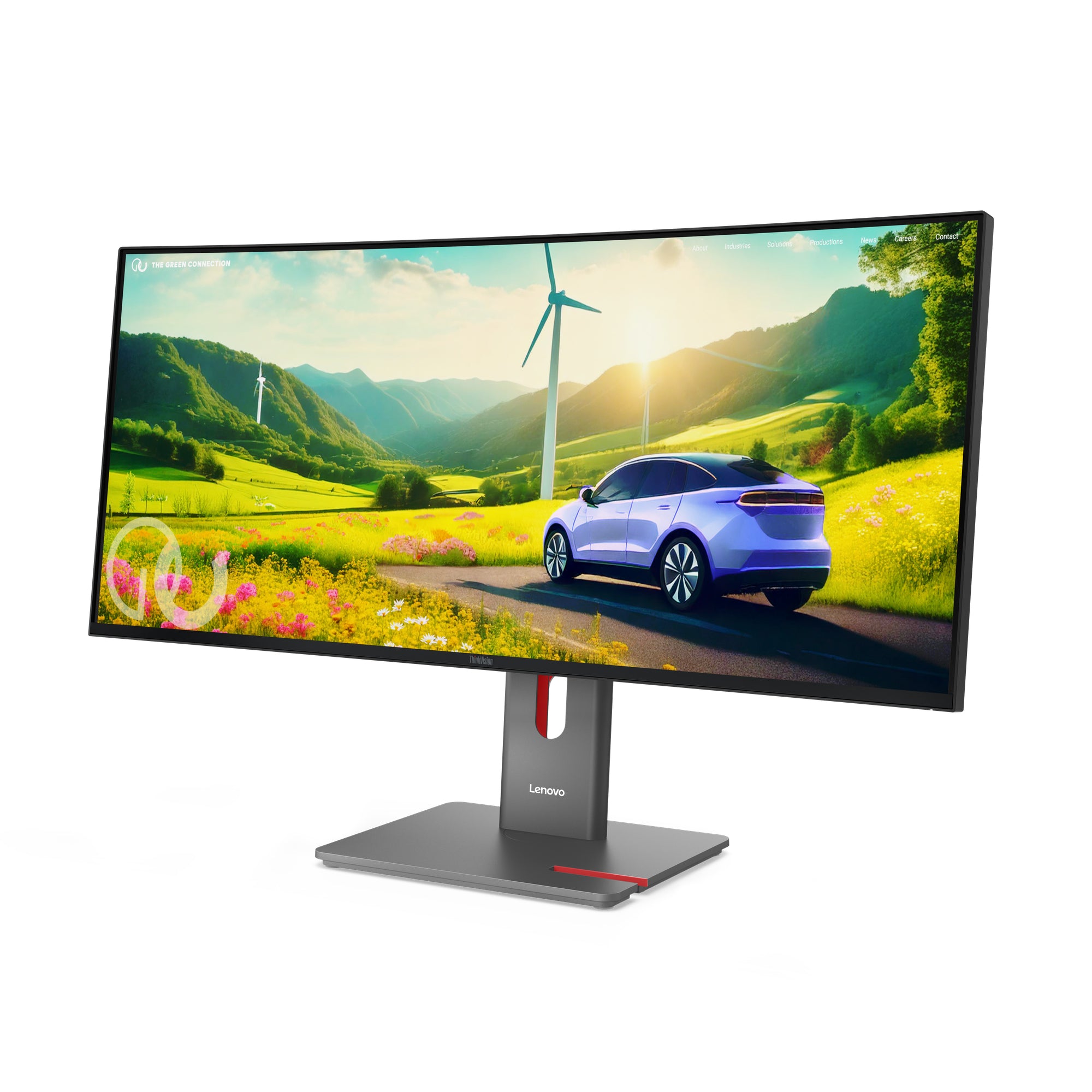 ThinkVision P34WD-40 - 34 Zoll - Gebogen - UltraWide Quad HD LED Monitor - 3440x1440 - HAS / RJ45 / USB-C