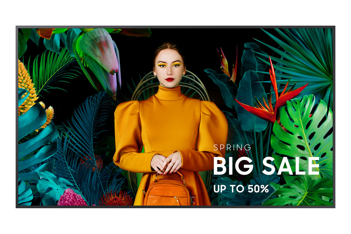 Samsung QH75C 75" 4K UHD Digital Signage Display Schwarz