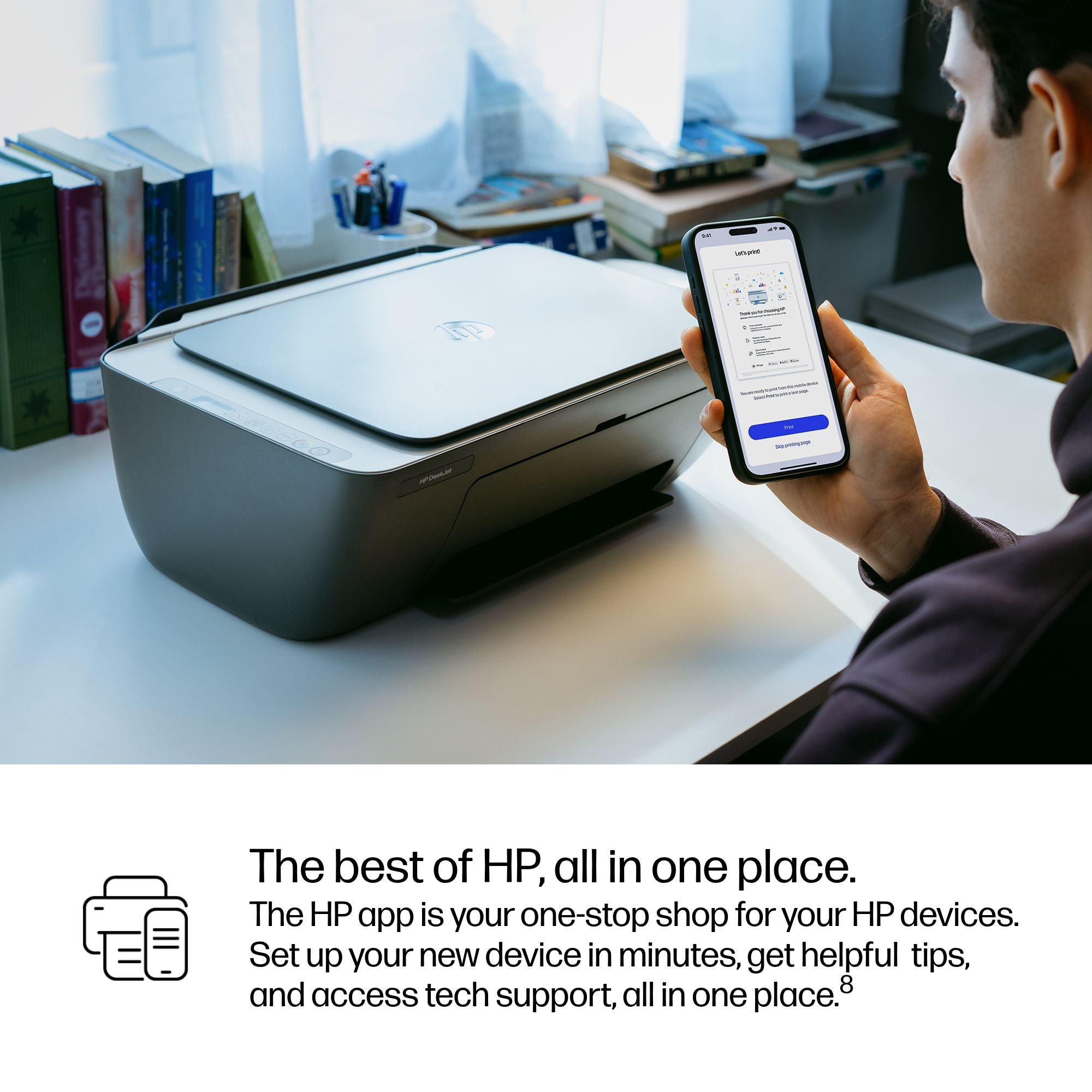 HP DeskJet 2910 All-in-One Printer 89F98B - Print, Copy, Scan