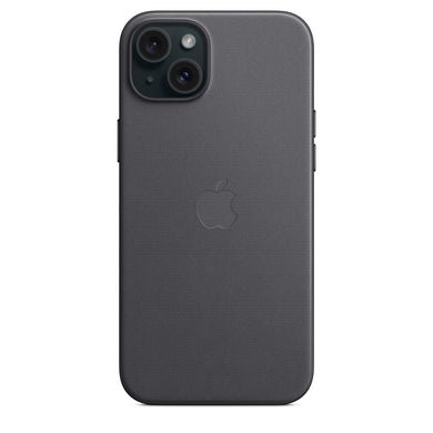 Apple FineWoven Case mit MagSafe für iPhone 15 Plus - Schwarz