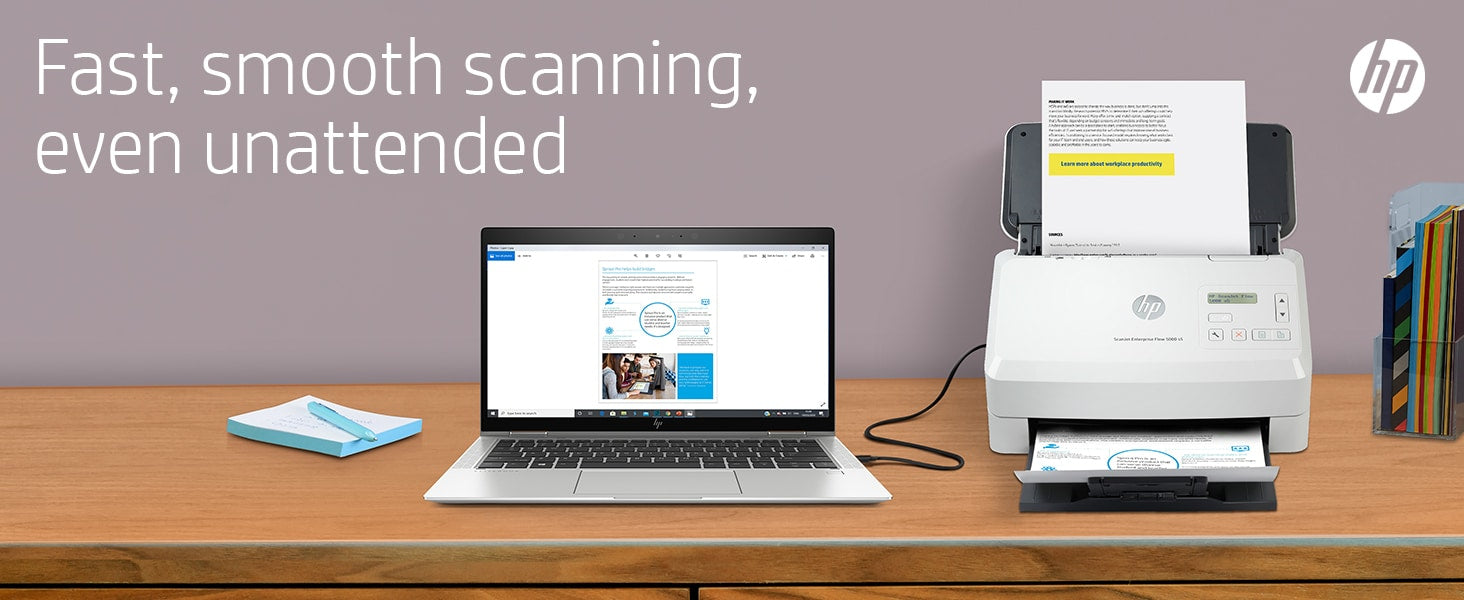 HP Scanjet Enterprise Flow 5000 s5 Sheet-fed scanner 600 x 600 DPI A4 White 6FW09A#B19