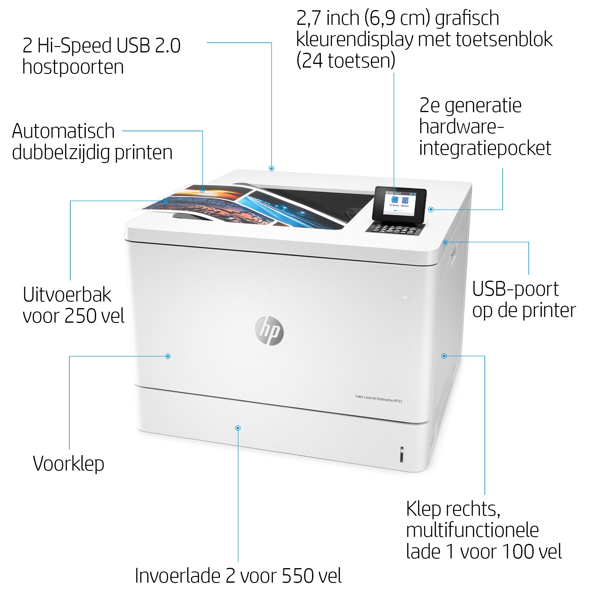 HP Color LaserJet Enterprise LaserJet Enterprise M751dn Farbe Drucker, Nur Ethernet; Duplex T3U44A#B19