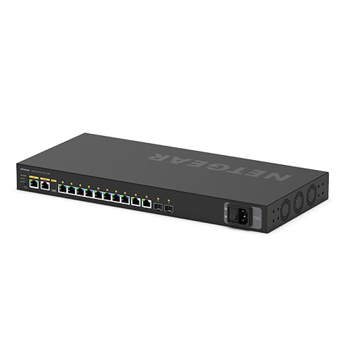 NETGEAR M4250-10G2XF-PoE+ Managed L2/L3 Gigabit Ethernet (10/100/1000) Power over Ethernet (PoE) 1U Schwarz GSM4212PX-100EUS