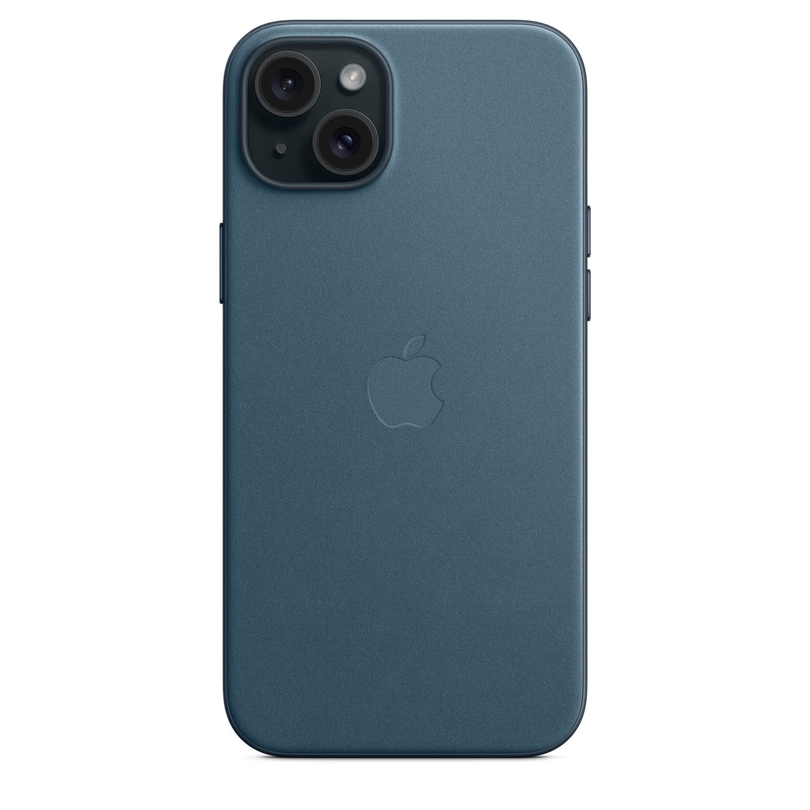 Apple FineWoven Hoes met MagSafe voor iPhone 15 Plus Pacific Blue - Compridis