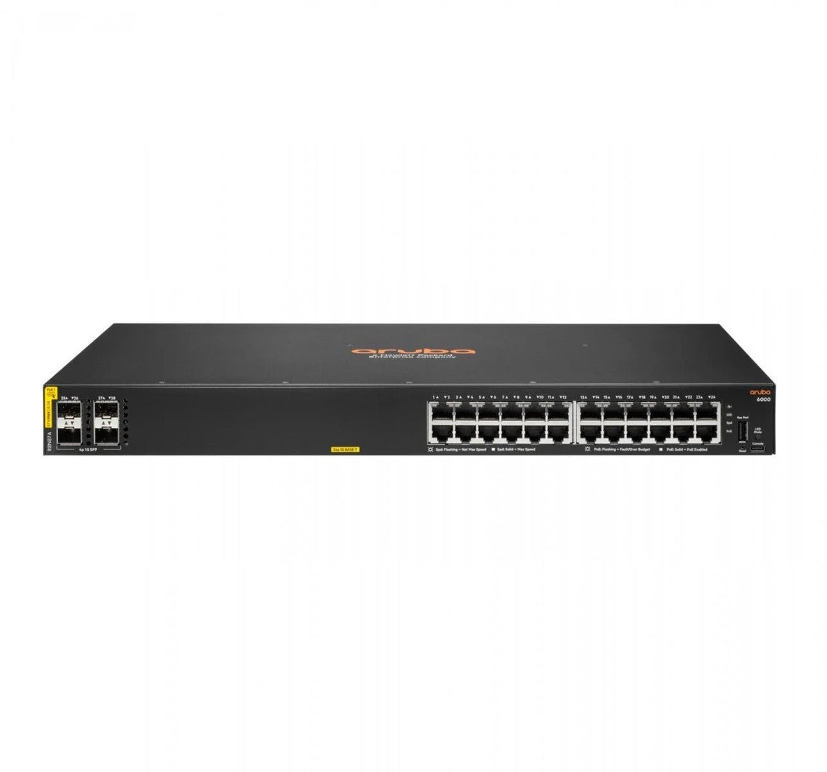 Aruba 6000 24G CLASS4 PoE 4SFP 370W R8N87A - Compridis
