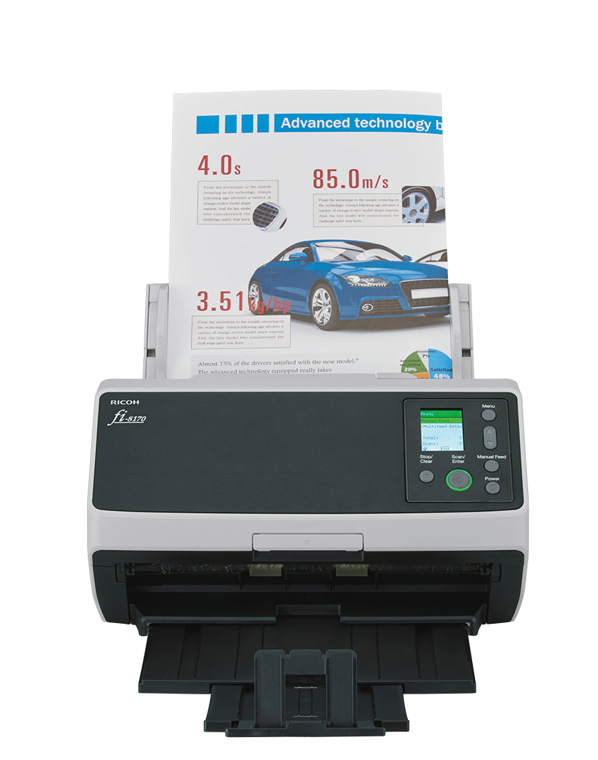 fi Serie fi-8170 70ppm/140ipm A4 Duplex ADF USB3.2 LED Workgroup Scanner