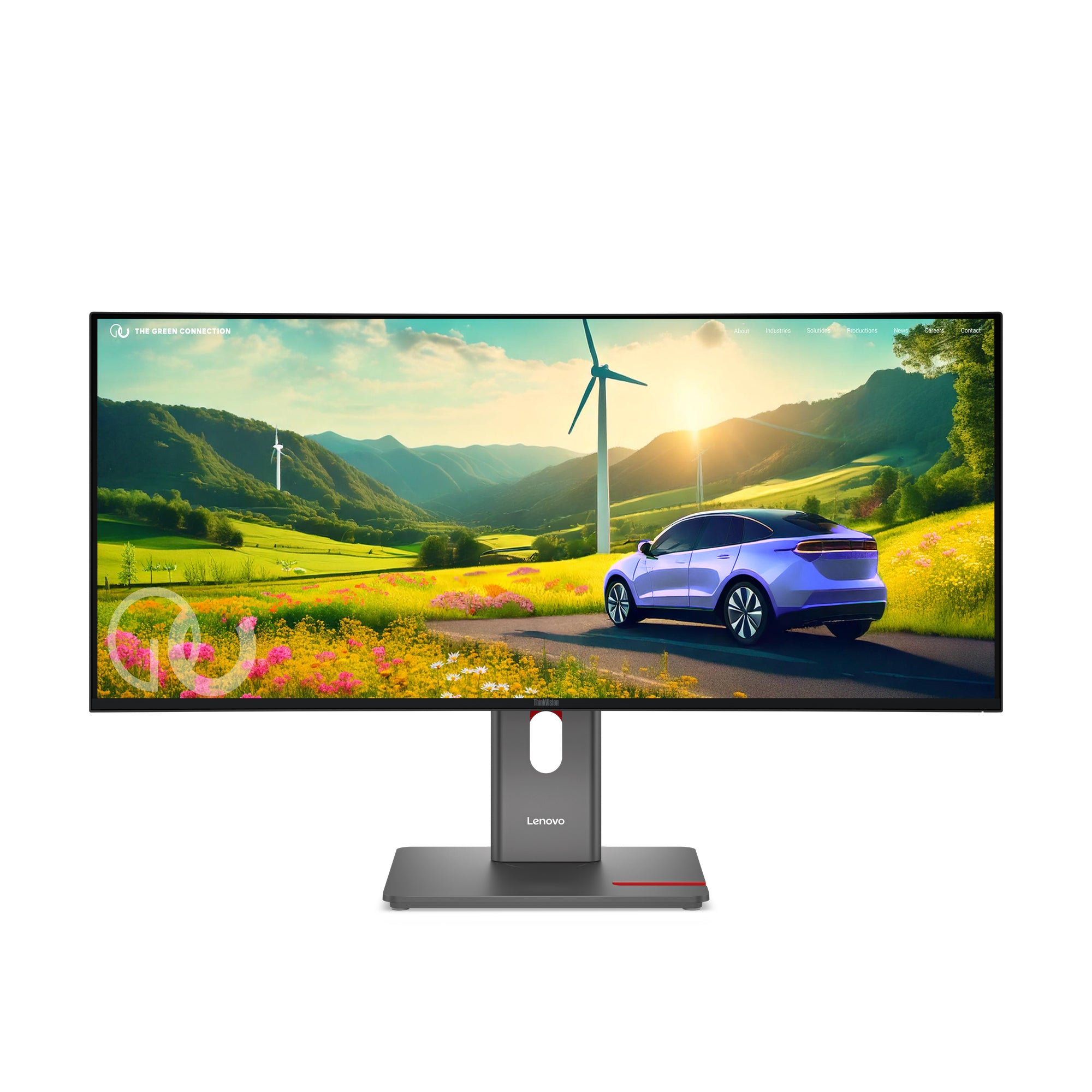 ThinkVision P34WD-40 - 34 Zoll - Gebogen - UltraWide Quad HD LED Monitor - 3440x1440 - HAS / RJ45 / USB-C