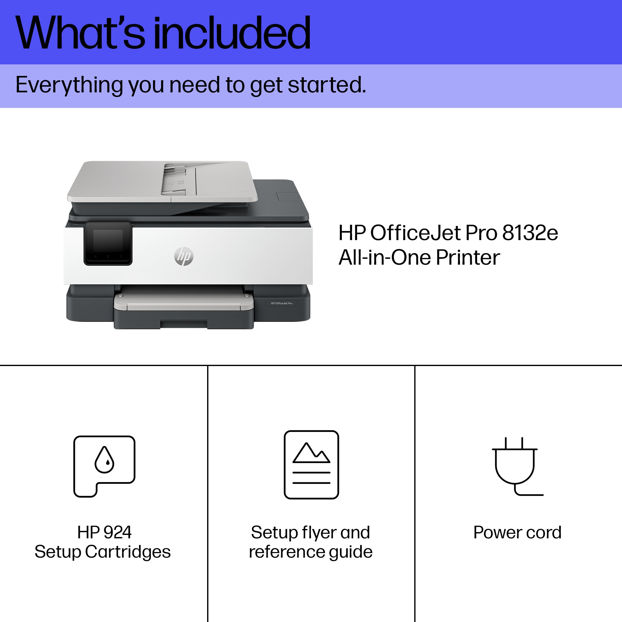 HP OfficeJet Pro 8132e All-in-One Drucker mit 20 S./Min., grau
