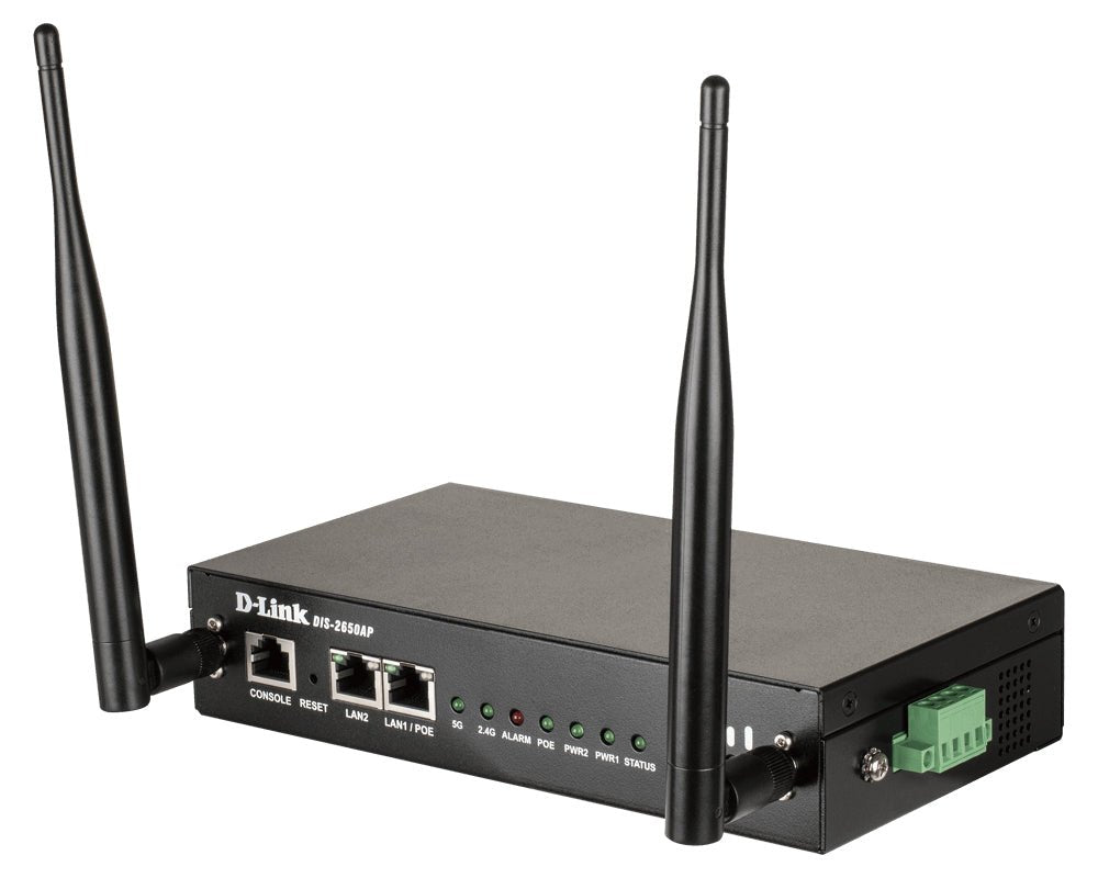 D - Link DIS - 2650AP draadloos toegangspunt (WAP) 1200 Mbit/s Zwart Power over Ethernet (PoE) DIS - 2650AP - Compridis