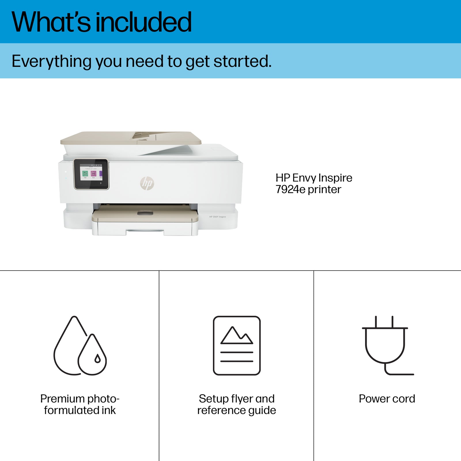 HP ENVY Inspire 7924e All-in-One Drucker - Farbe - 15 S./Min. - Portobello