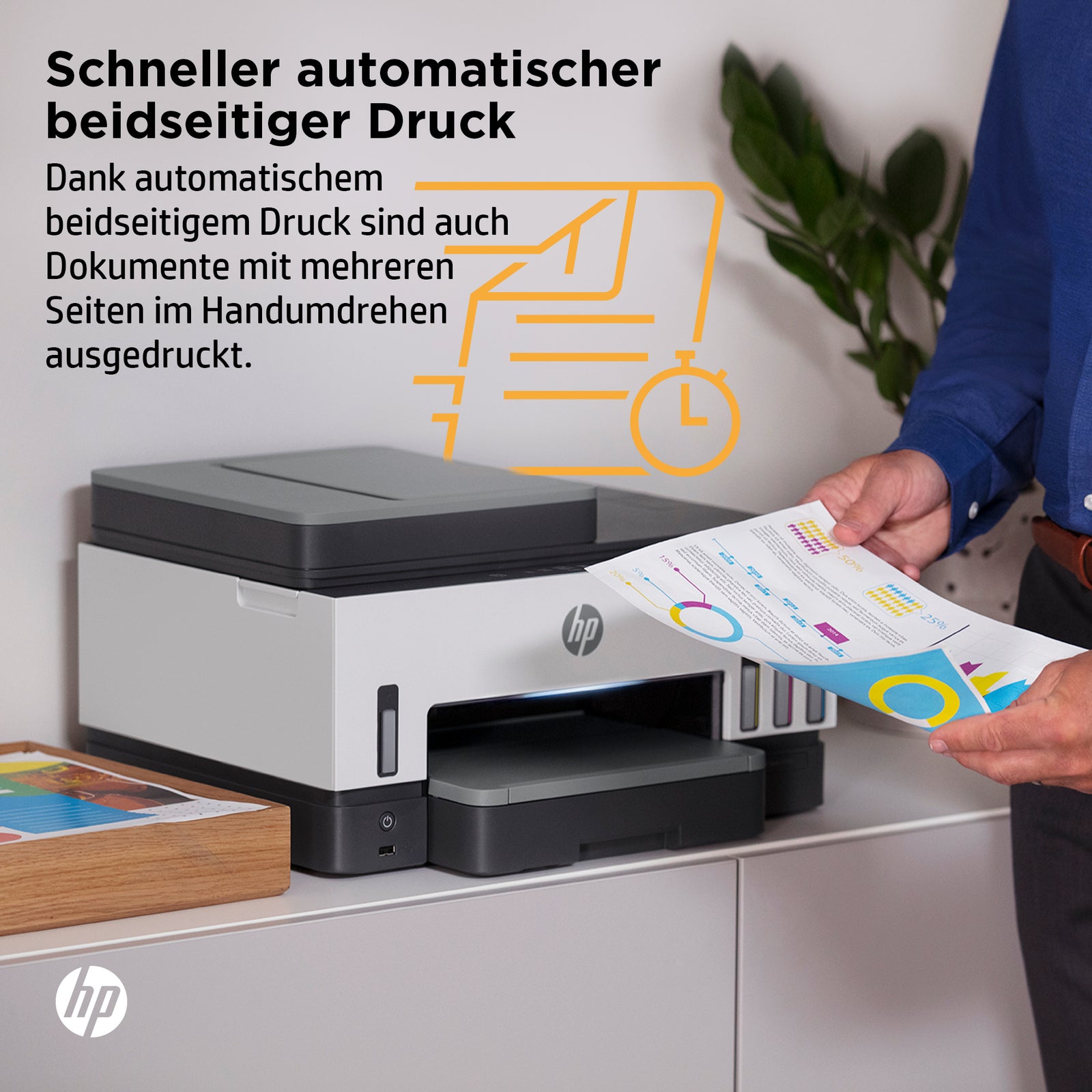 HP Smart Tank 7605 All-in-One Drucker - Drahtlos, Duplex, Farbe