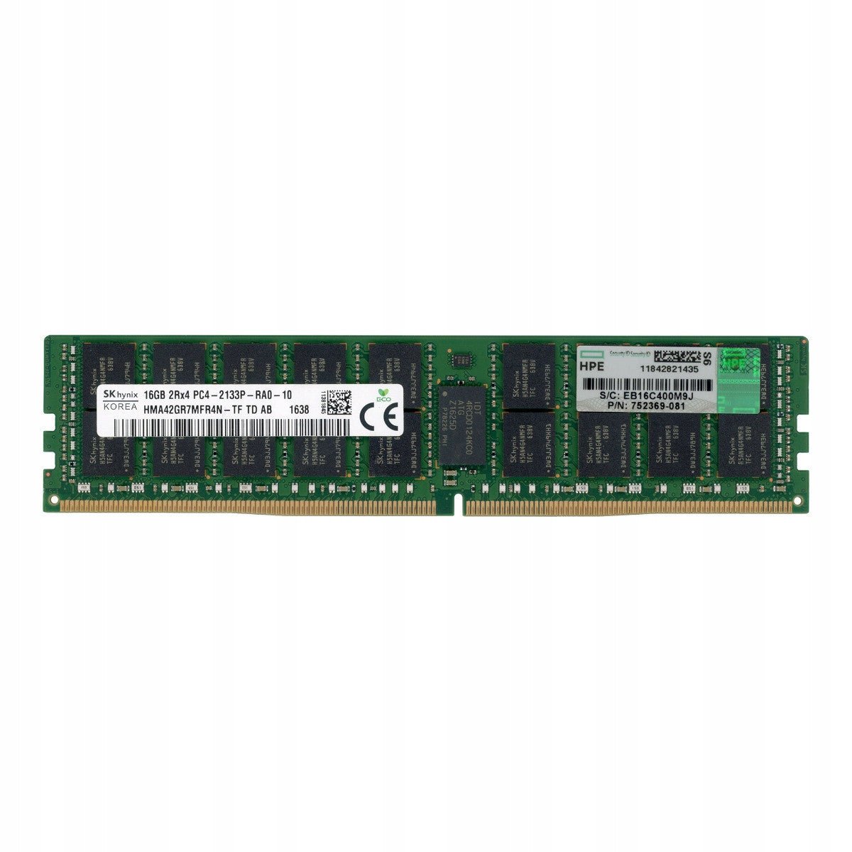 HP 16 GB (1x16 GB) DDR4-2133 PC4-17000 ECC Registered rdimm 752369-081 - Compridis