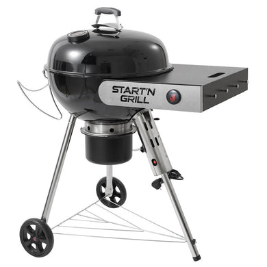 Start N Grill Holzkohlegrill 57 cm mit automatischer Zündung – SNG Evolution SNG22EVO230BK - Compridis