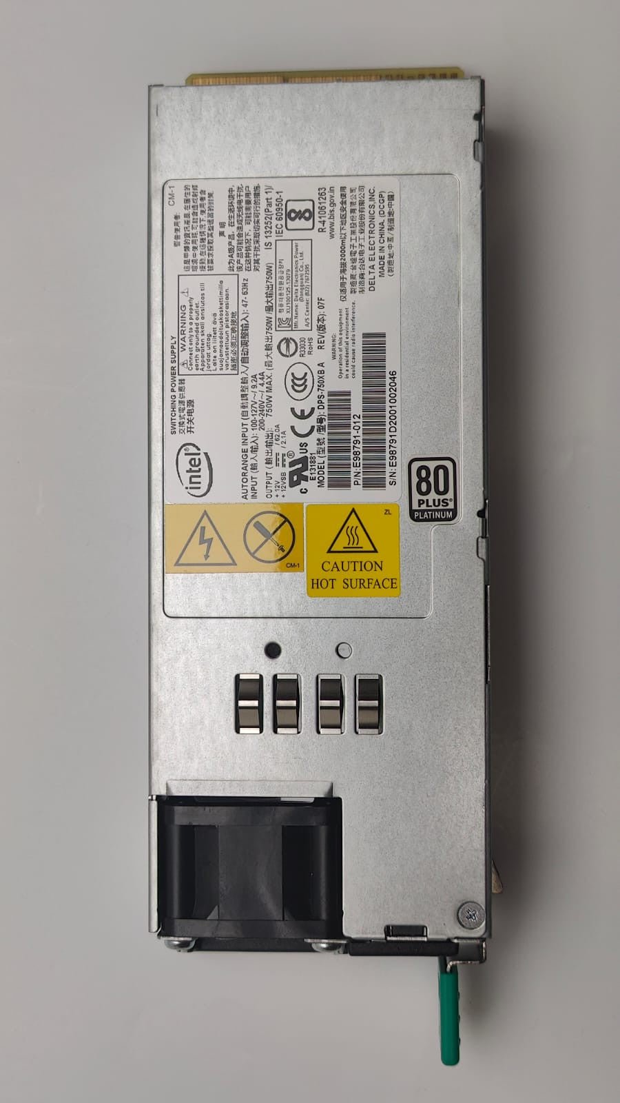 Extreme Networks 750W PWR - Unterstützung für Netzwerkanwendungen WS - PSI - 750W - 01 - Compridis