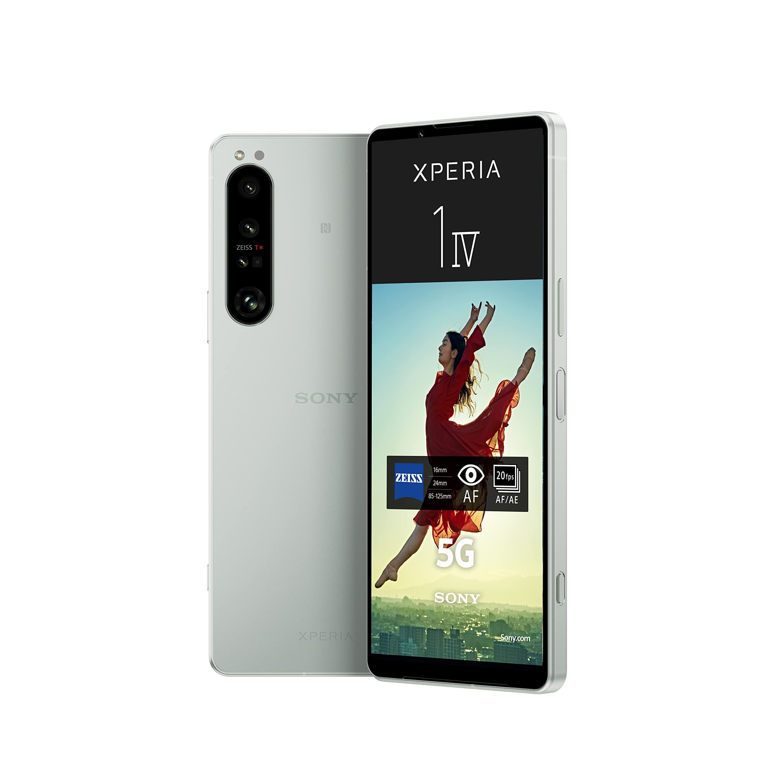 Sony Xperia 1 IV 16,5 cm (6.5") Dual-SIM Android 12 5G USB Typ-C 12 GB 256 GB 5000 mAh Weiß XQCT54C0W.EEAC