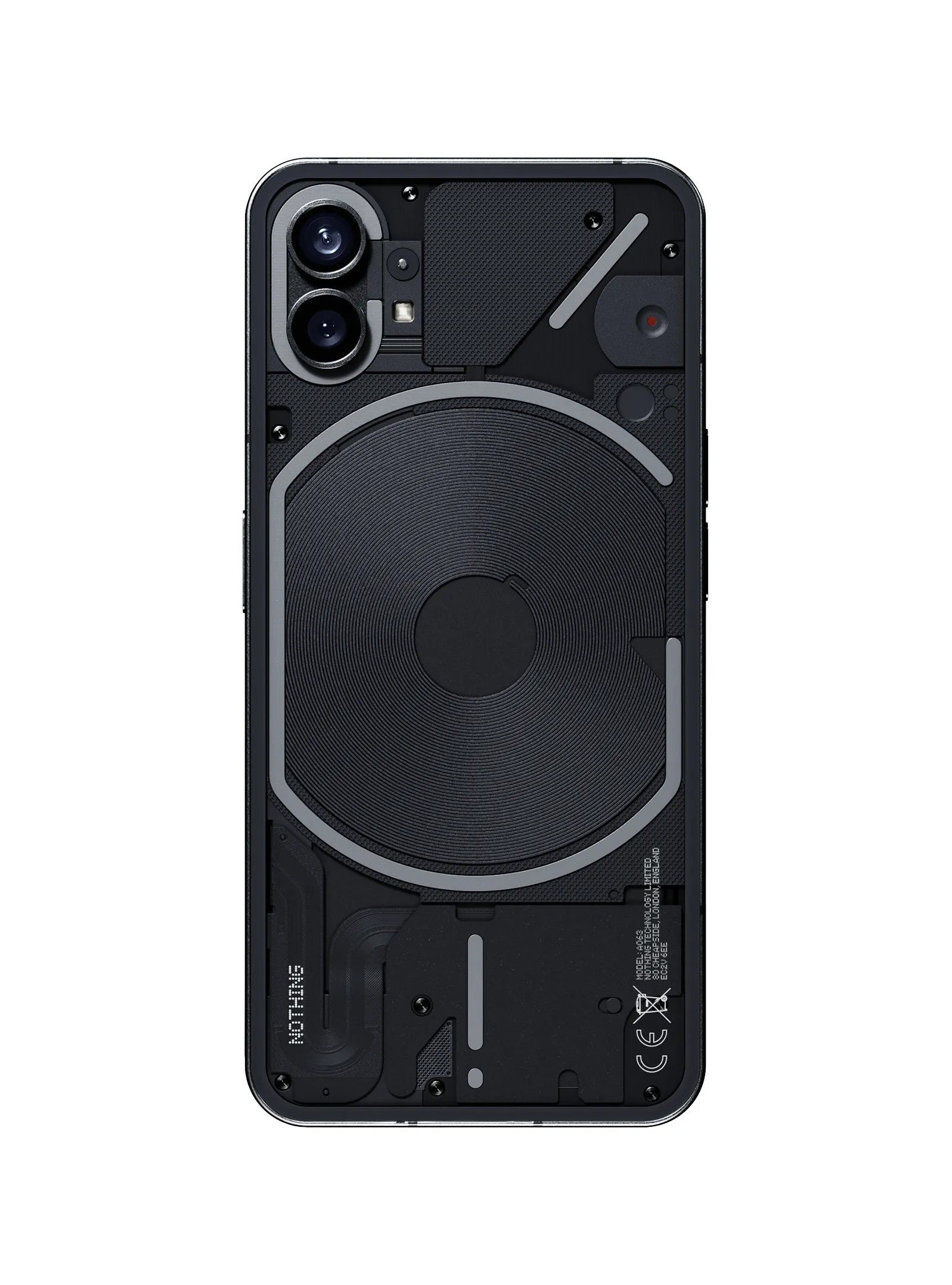 Nothing Phone (1) 16.6 cm (6.55") Dual SIM 5G USB Type-C 8 GB 128 GB 4500 mAh Black A10400006