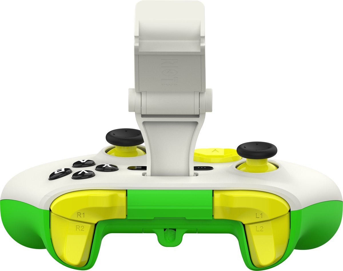 RiotPWR ESL Gaming Controller Groen, Wit, Geel Lightning Gamepad iOS RP1950ESL - Compridis