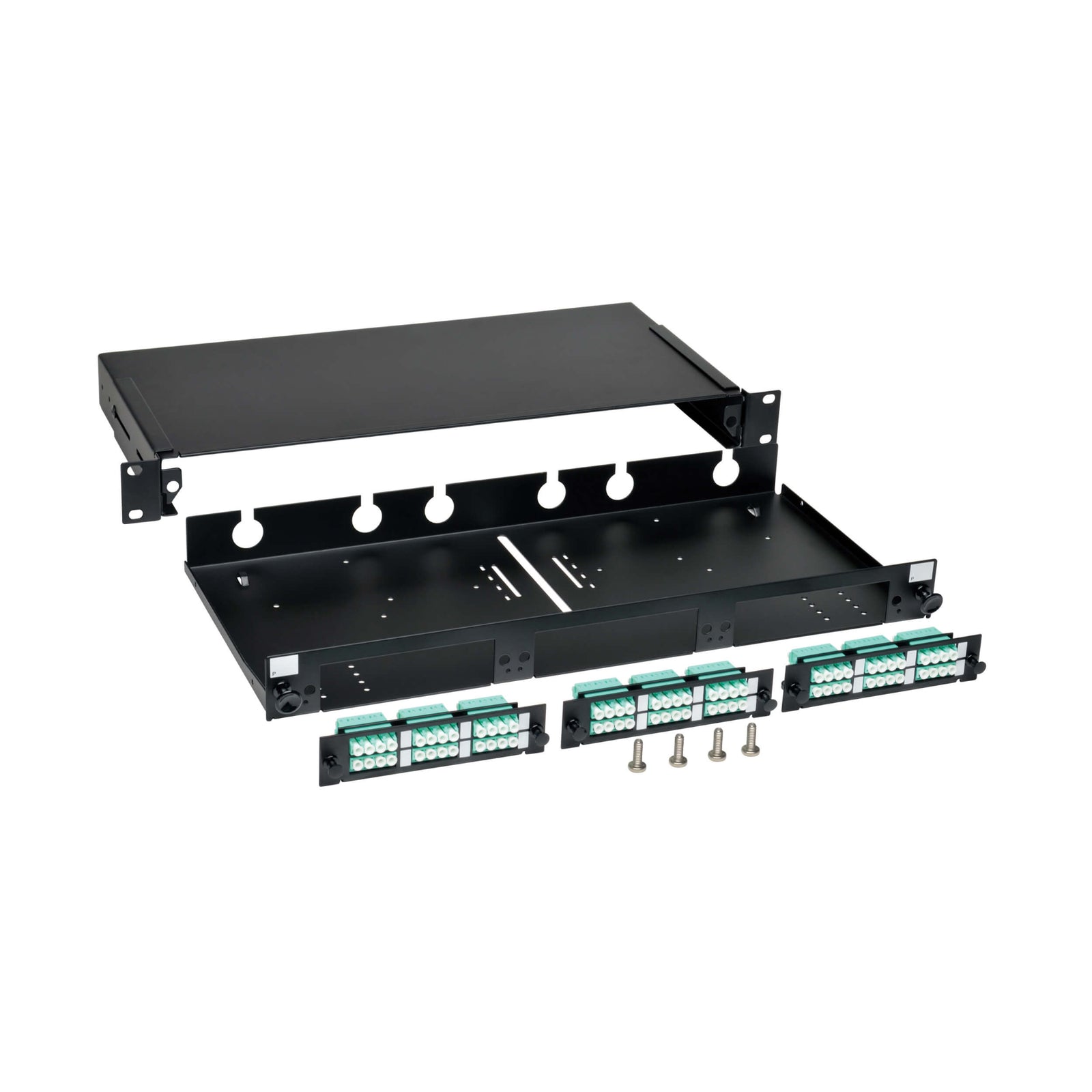 EATON Lite - Serie 36 - 36-Port-Glasfaser-Patchgehäuse 1U RMount (LC/LC) N492 - 036 - LCLC - E - Compridis