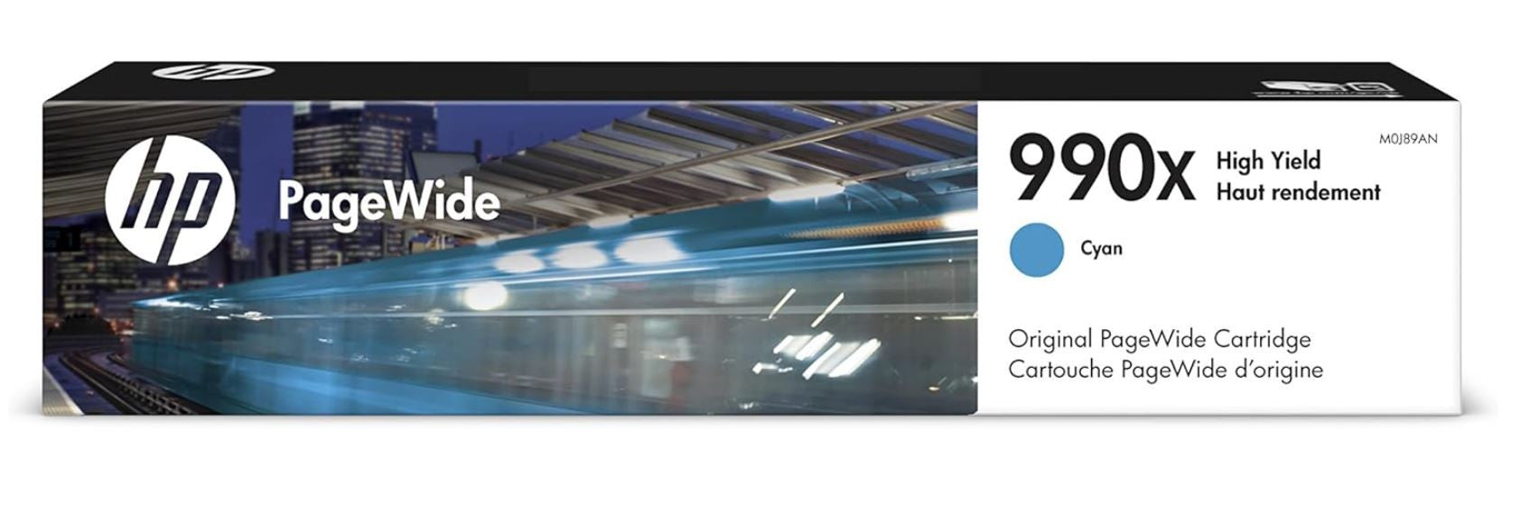 HP 990X Cyan Original PageWide-Patrone M0J89AN