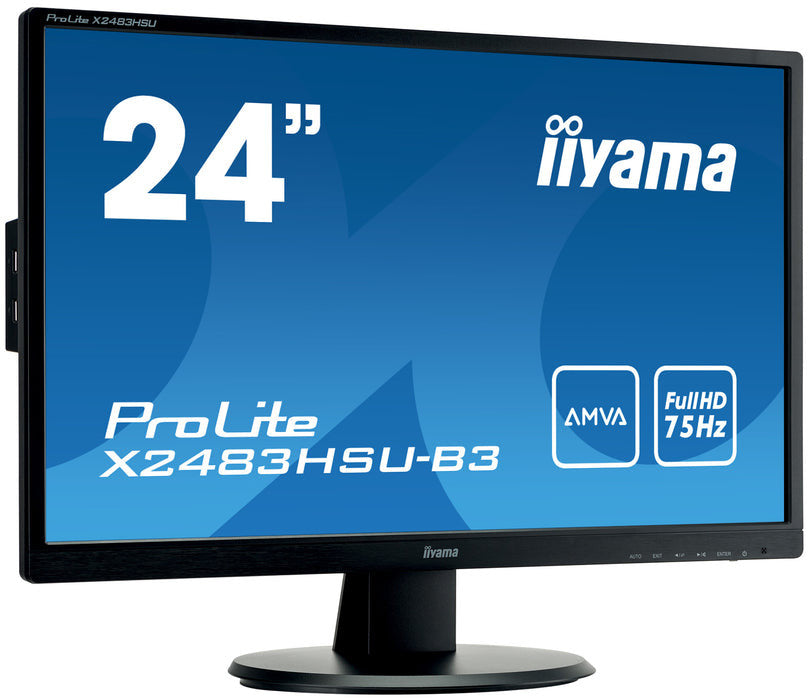 IIYAMA Monitor 24" Zoll LED VA 4ms HDMI schwarz X2483HSU-B3