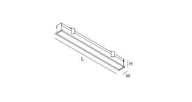 Intra Lighting lin sop 5300 LM 49 W 830 L3082 mm DALI IP20 weiß 17251152001L1 - Compridis