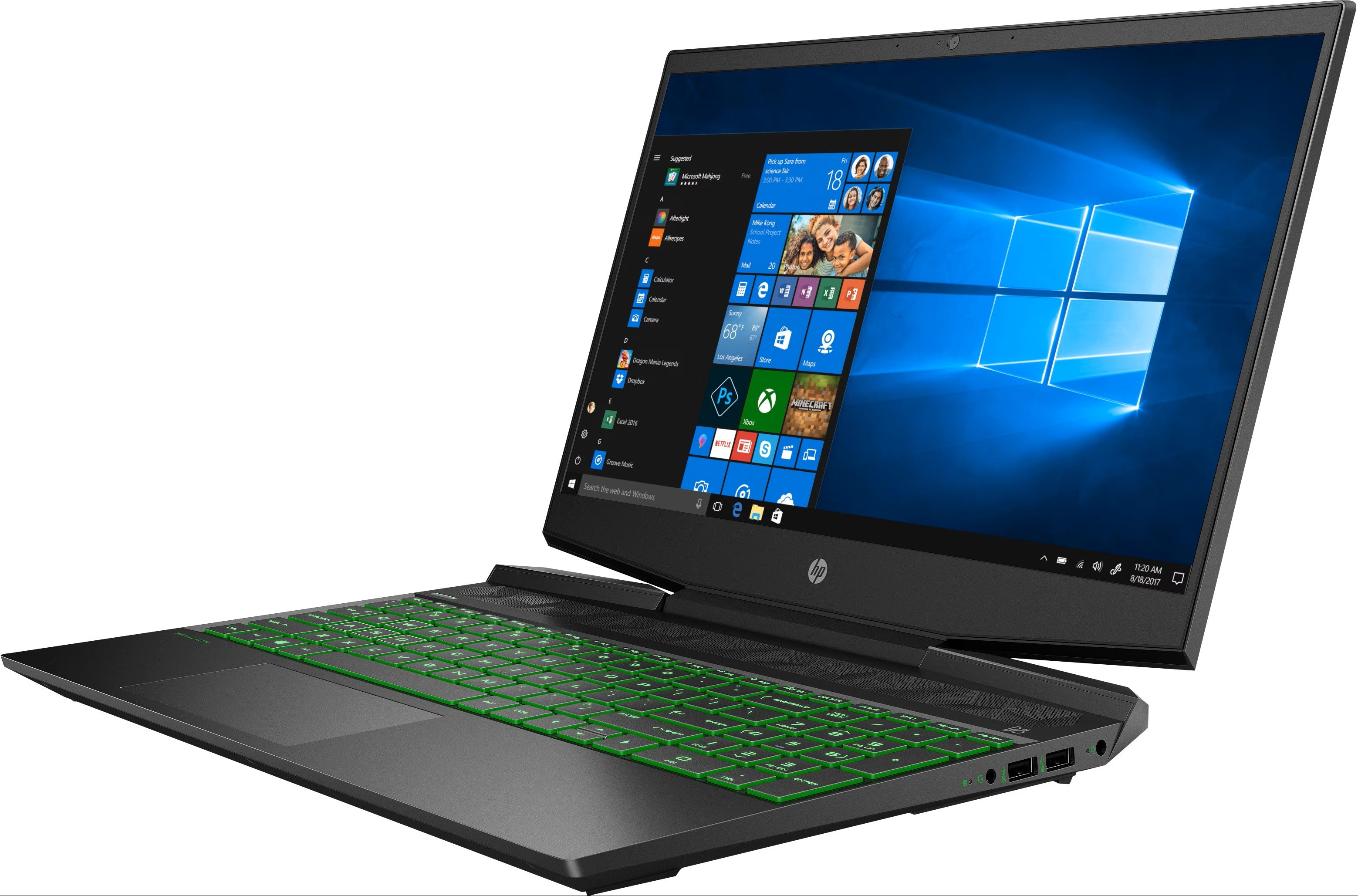 HP Pavilion i5-9300H 16GB/512GB/15,6" GTX 1650 Green) 15,6" QWERTZ 7DJ89EA#ABD
