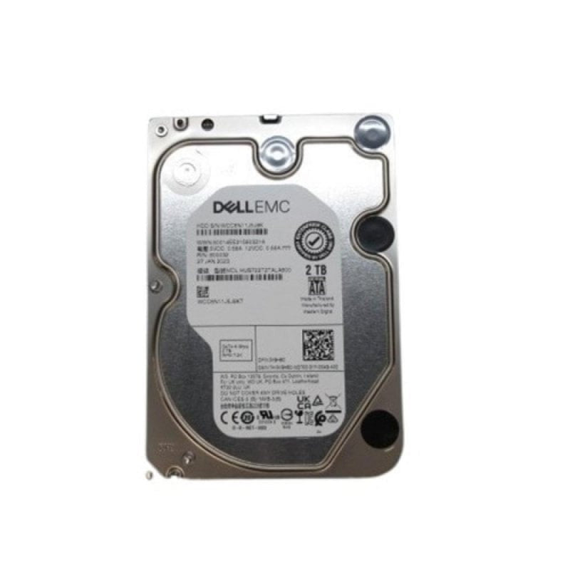 DELL 2 TB Festplatte, SATA 6 Gbit/s, 7.200 U/min, 512N, 3,5 Zoll 400-BRCT