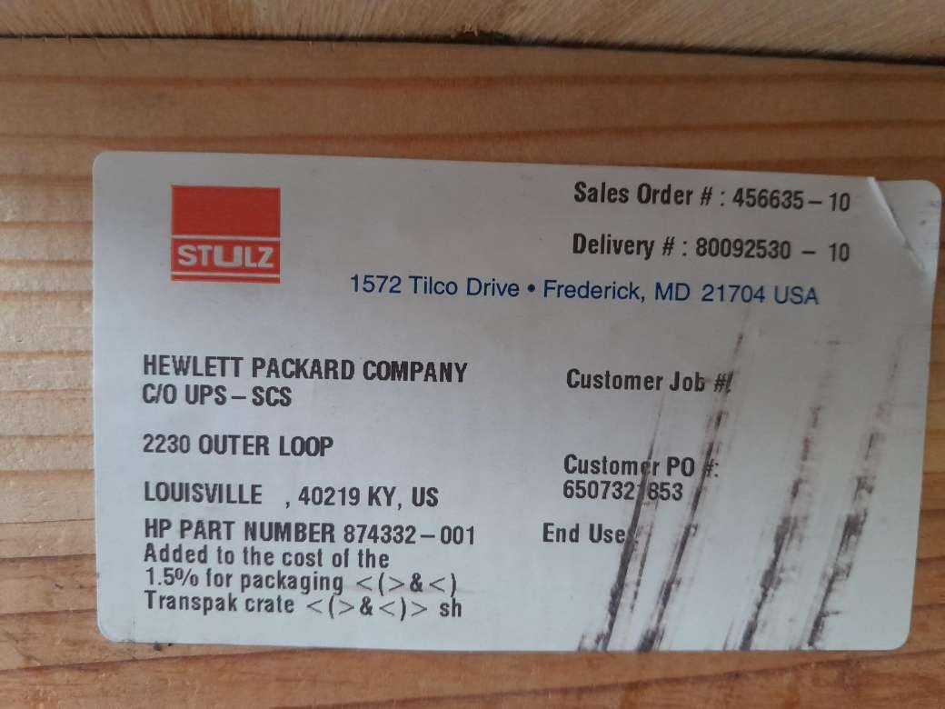 HP Zentrifugalbronze 193050 189688 Scot Pumpe + Motor 36G687S040G1 874332 - 001 - Compridis