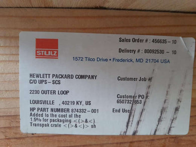 HP Zentrifugalbronze 193050 189688 Scot Pumpe + Motor 36G687S040G1 874332 - 001 - Compridis