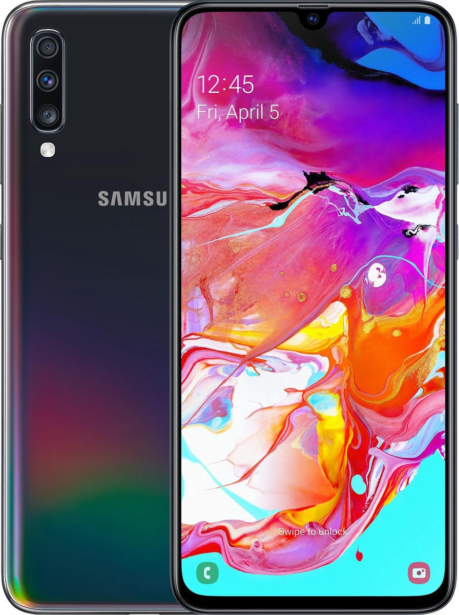 Samsung Galaxy A70 SM-A705F 17 cm (6.7") Android 9.0 4G 6 GB 128 GB 4500 mAh Schwarz SM-A705FN/DS