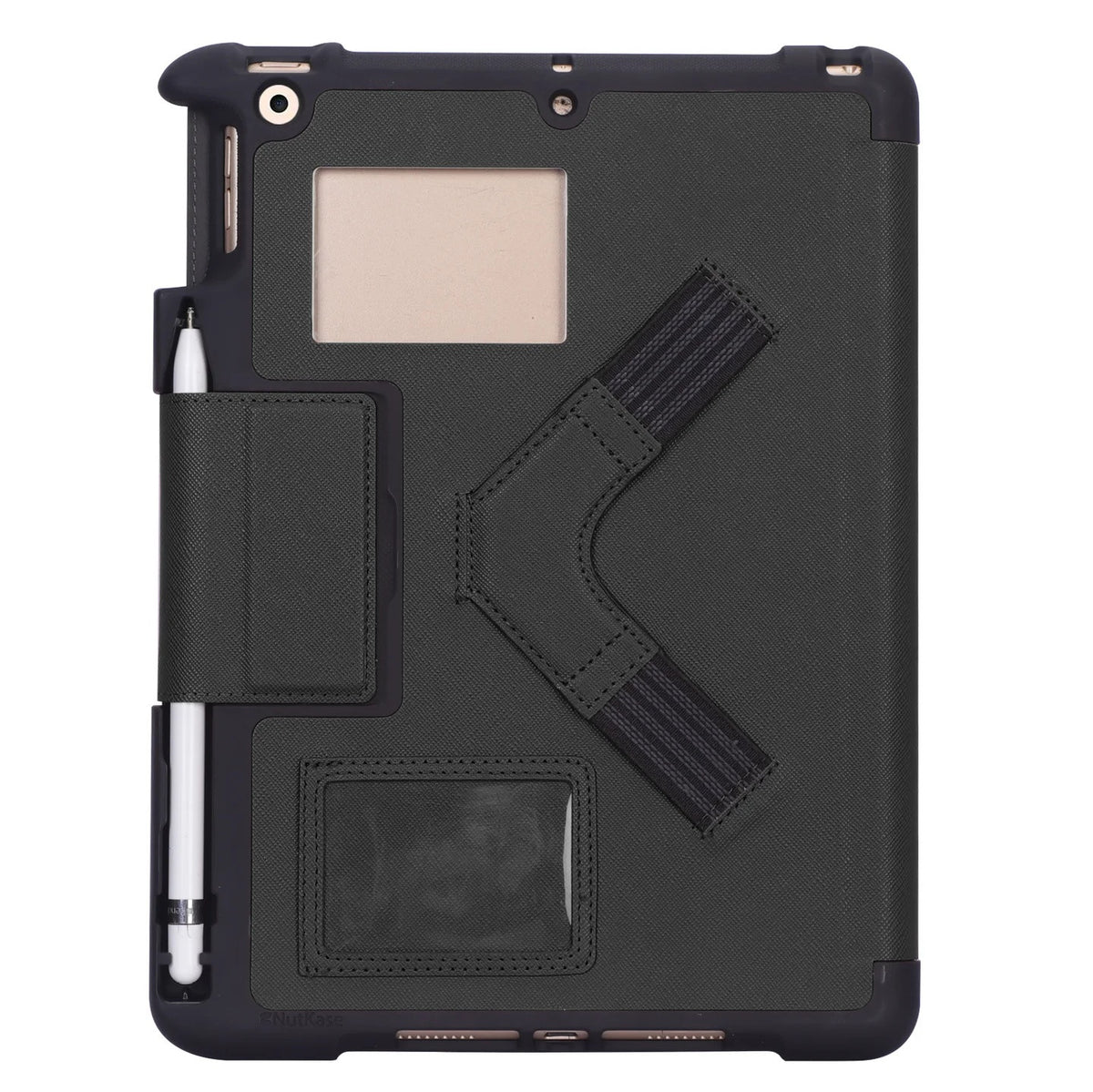 NutKase NK BumpKase mit Stifthalter für iPad NKLG612 (Schwarz) NK114B-EL-SHM-CS-NKLG612