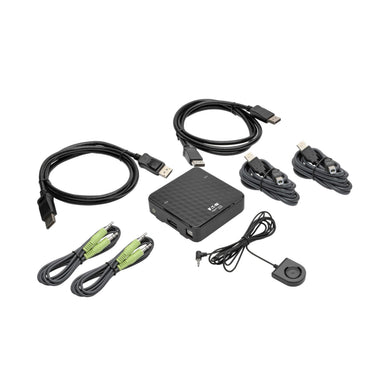 EATON 2-Port DisplayPort KVM-Switch 4K 60 Hz B004 - DP2UA2 - K - Compridis