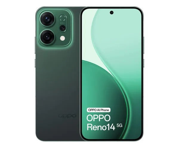 OPPO 14 5G CPH2737 Smartphone 16,7 cm (6.59") Dual-SIM Android 15 USB Typ-C 12 GB 256 GB 6000 mAh Grün CPH2737