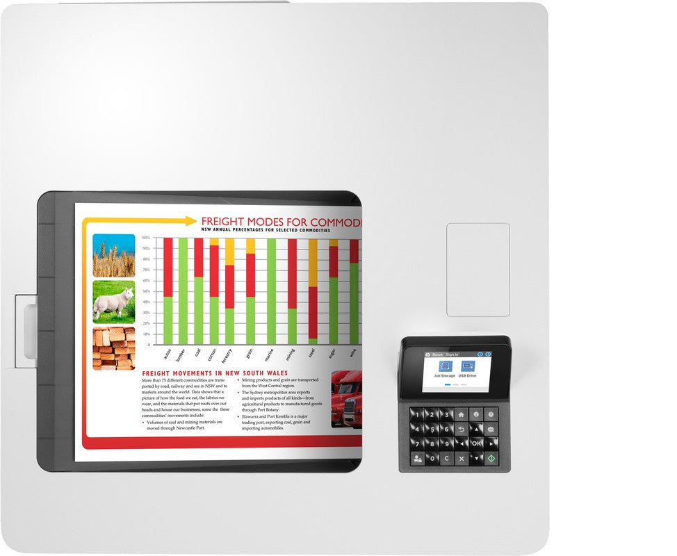 HP Color LaserJet Enterprise LaserJet Enterprise M554dn Color Printer, Ethernet Only; Duplex 7ZU81A#BAZ