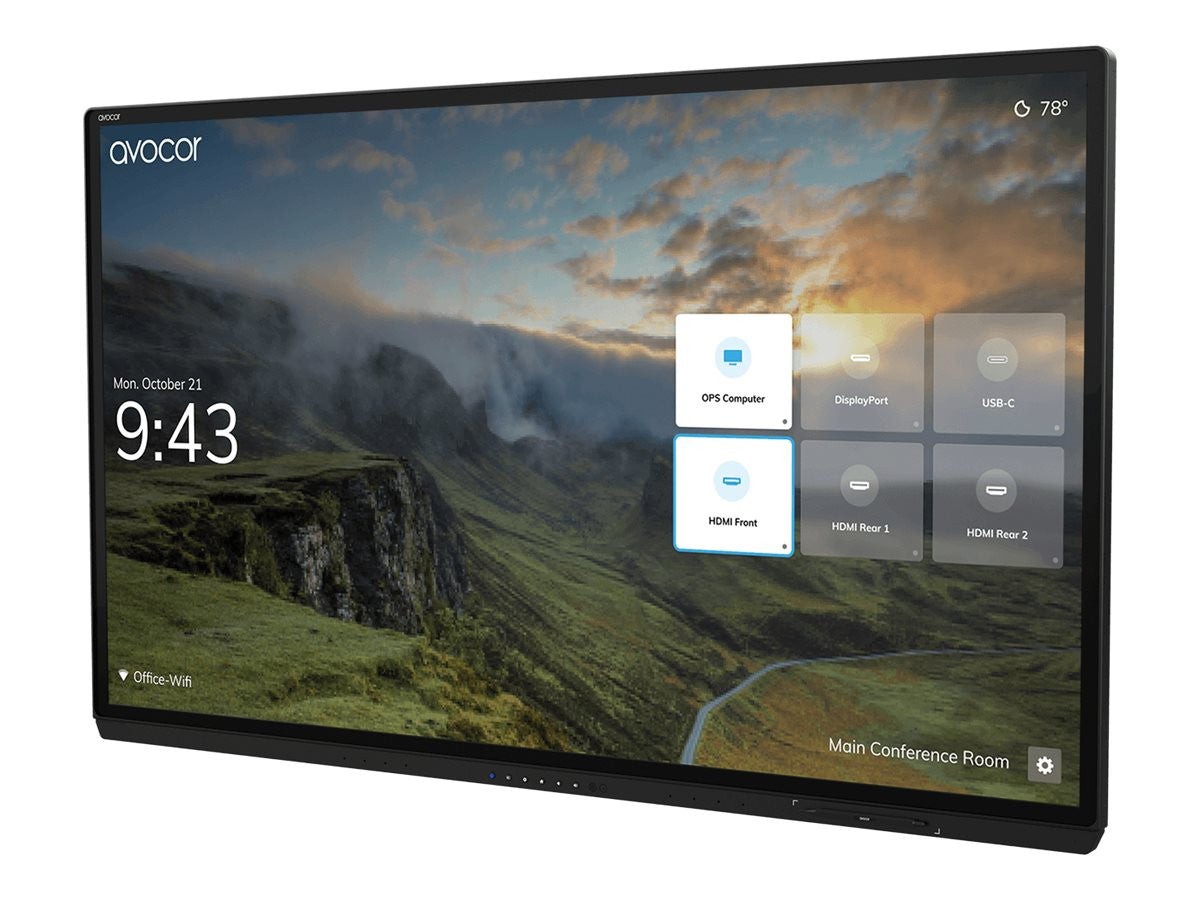 Avocor G-Serie 65" LED-hintergrundbeleuchtetes LCD 4K für interaktive Kommunikation AVG-6560