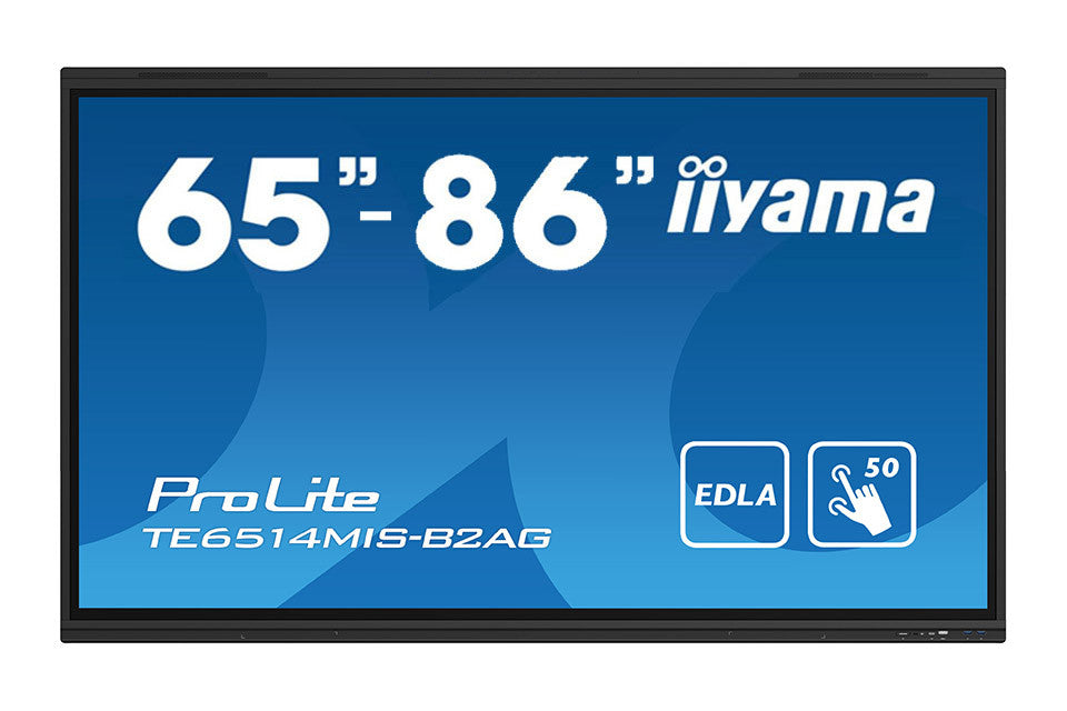 iiyama 65" Google EDLA Certified Interactive display for seamless integration and collaboration in education and enterprise TE6514MIS-B2AG