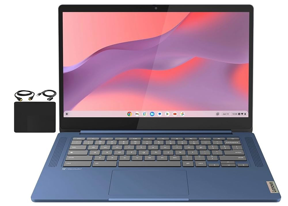 Lenovo IdeaPad Slim 3 Chrome 14M868 MediaTek Kompanio 520 Chromebook 35.6 cm (14") Full HD 4 GB LPDDR4x-SDRAM 128 GB eMMC Wi-Fi 6 (802.11ax) ChromeOS French Grey 82XJ003JFR