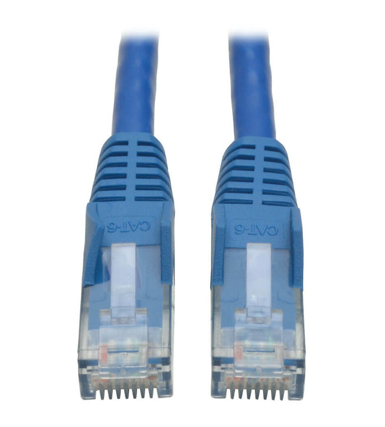 Tripp Lite N201-003-BL50BP Cat6 Gigabit Snagless Molded (UTP) Ethernet Cable (RJ45 M/M), PoE, Blue, 3 ft. (0.91 m), 50-Piece Bulk Pack N201-003-BL50BP