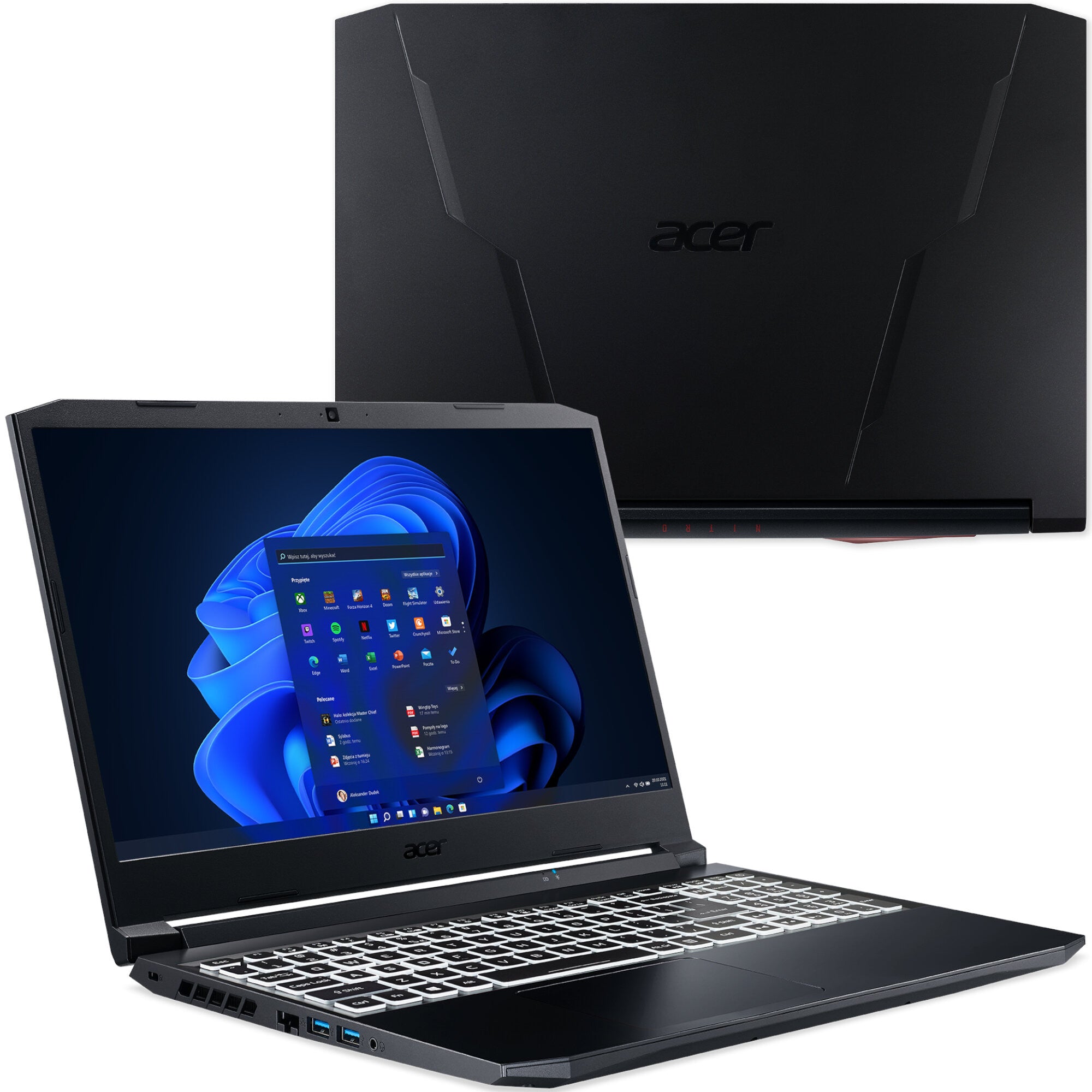 Acer Nitro 5 AN515-57-793D Intel® Core™ i7 i7-11800H Laptop 39,6 cm (15.6") Full HD 16 GB DDR4-SDRAM 512 GB SSD NVIDIA GeForce RTX 3050 Ti Wi-Fi 6 (802.11ax) Windows 11 Home Deutsch Schwarz NH.QESEV.006