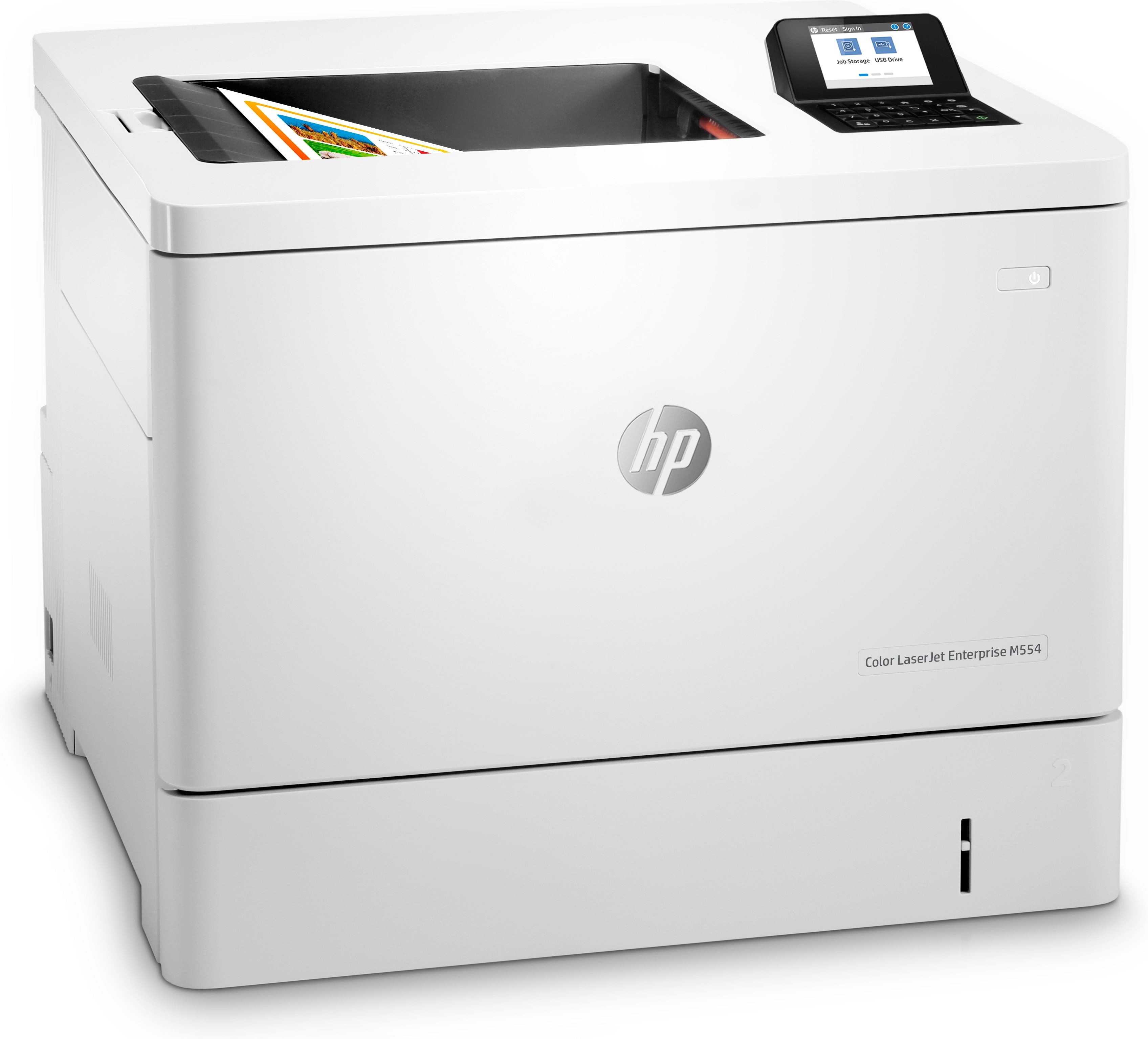 HP Color LaserJet Enterprise M554dn Printer, Color, Printer for Print, Front-facing USB printing; Two-sided printing 7ZU81A#B19