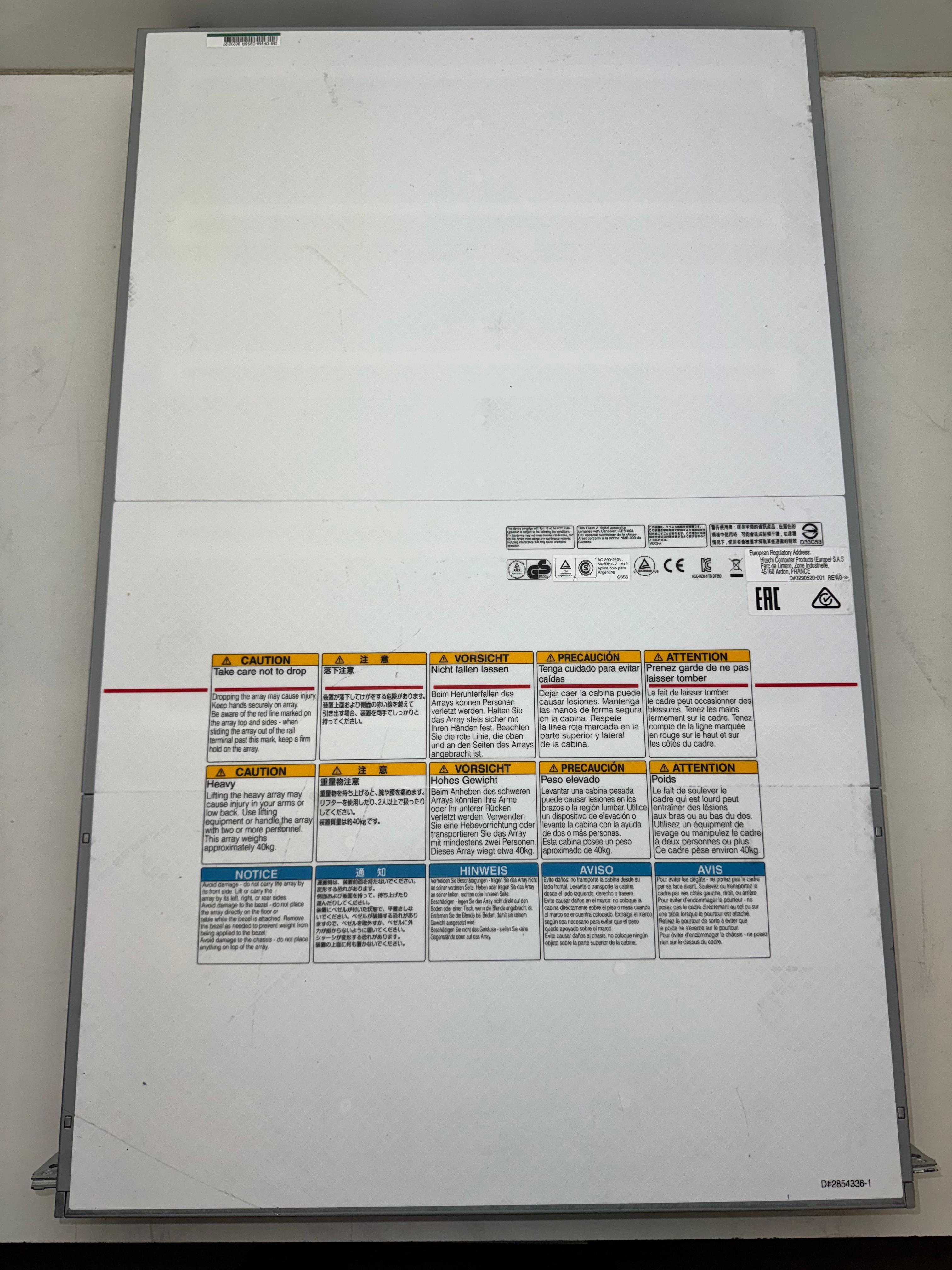HITACHI HDD-Speicher 2X Controller 2X Netzteil 24X 1,2TB HD R0623-F0001-01