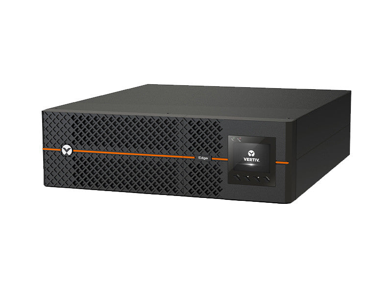 Vertiv Liebert Edge Unterbrechungsfreie Stromversorgungen (USV) - 3000 VA 2700 W 230 V 3HE Line-interactive AVR Tower-/Rackmontage Drehbarer LCD-Monitor | Sinusleistung im Batteriebetrieb | 3 programmierbare Steckdosen | Intellislot SNMP/Web-Karten