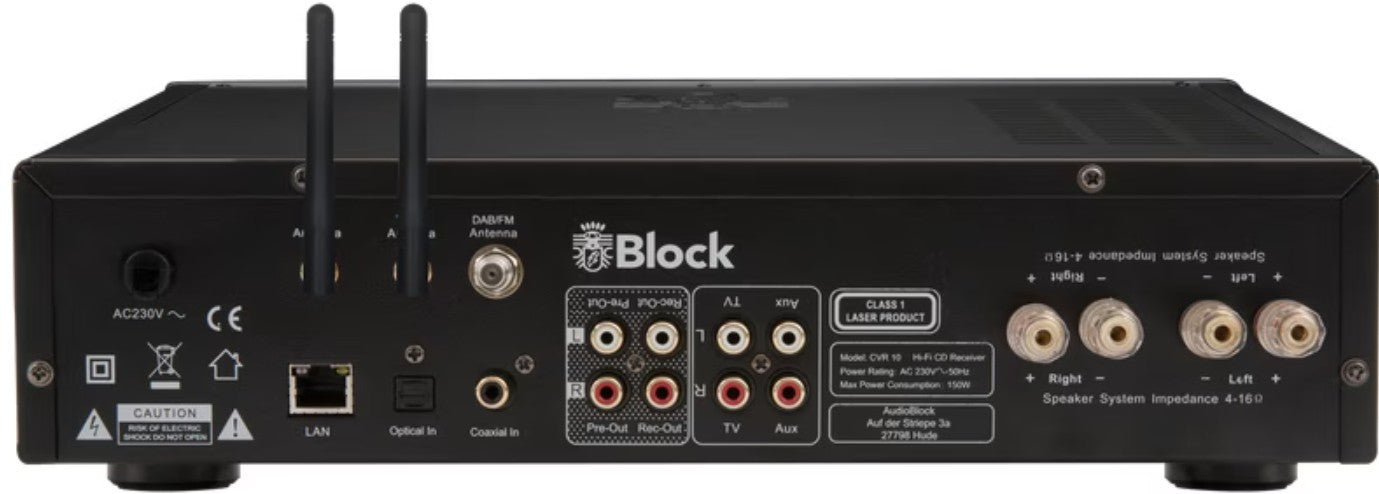 Audioblock CVR-10 Stereo Schwarz 165655