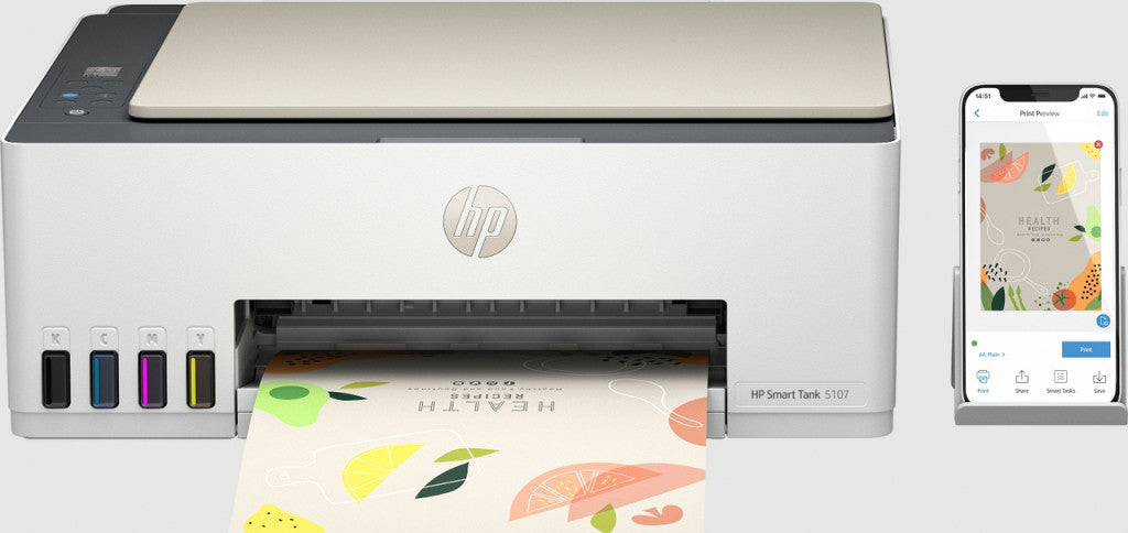 HP Smart Tank 5107 AiO Printer:EUR/UK 5D1B1A#BHC
