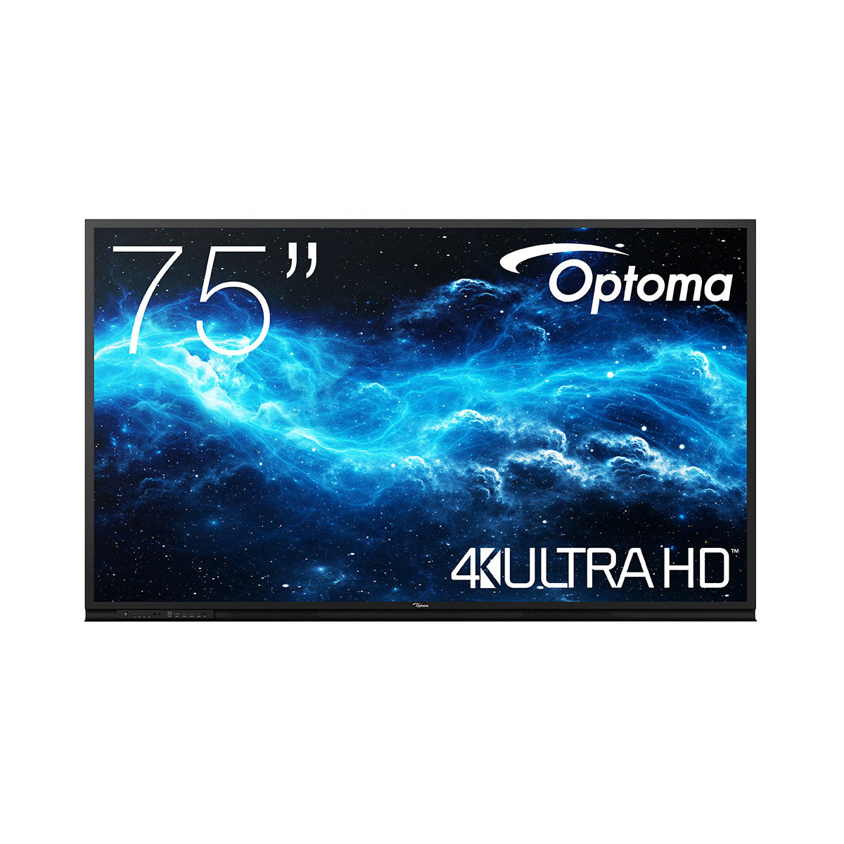 Optoma 3752RK Interactive flat panel 190.5 cm (75") LED Wi-Fi 400 cd/m² 4K Ultra HD Black Touchscreen Built-in processor Android 11 H1F0H04BW101